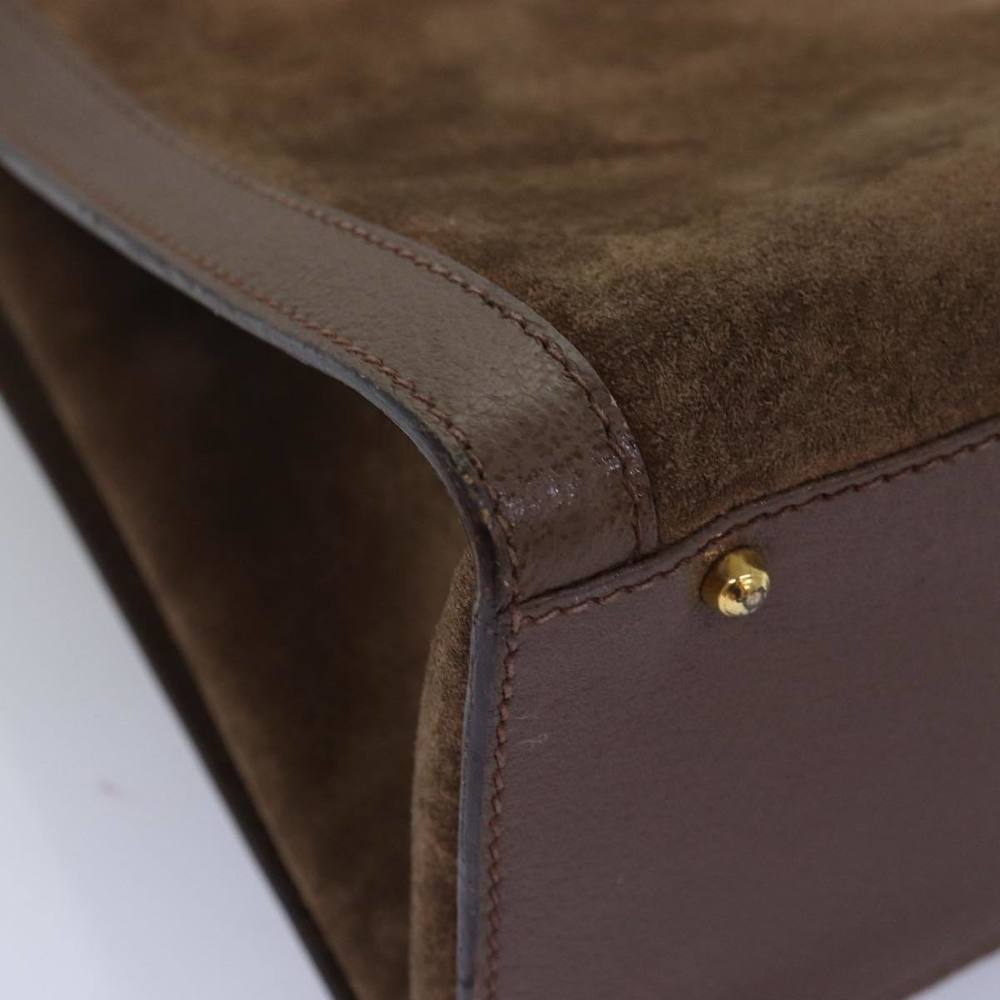 GUCCI Bamboo Tote Bag Suede Brown 002 2853 0260 0 Auth 75116 - Picture 9 of 16